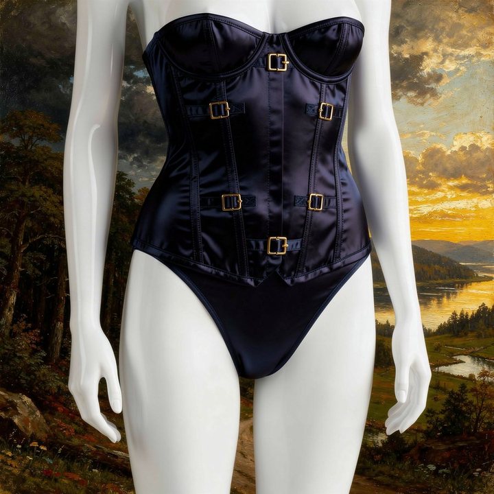 UNDRWR — navy corset